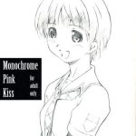 monochrome pink kiss cover